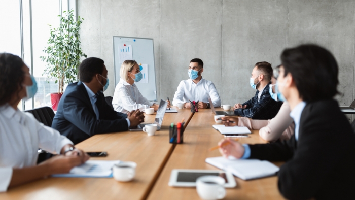 Diversity in the workplace - Group of people sitting in an office